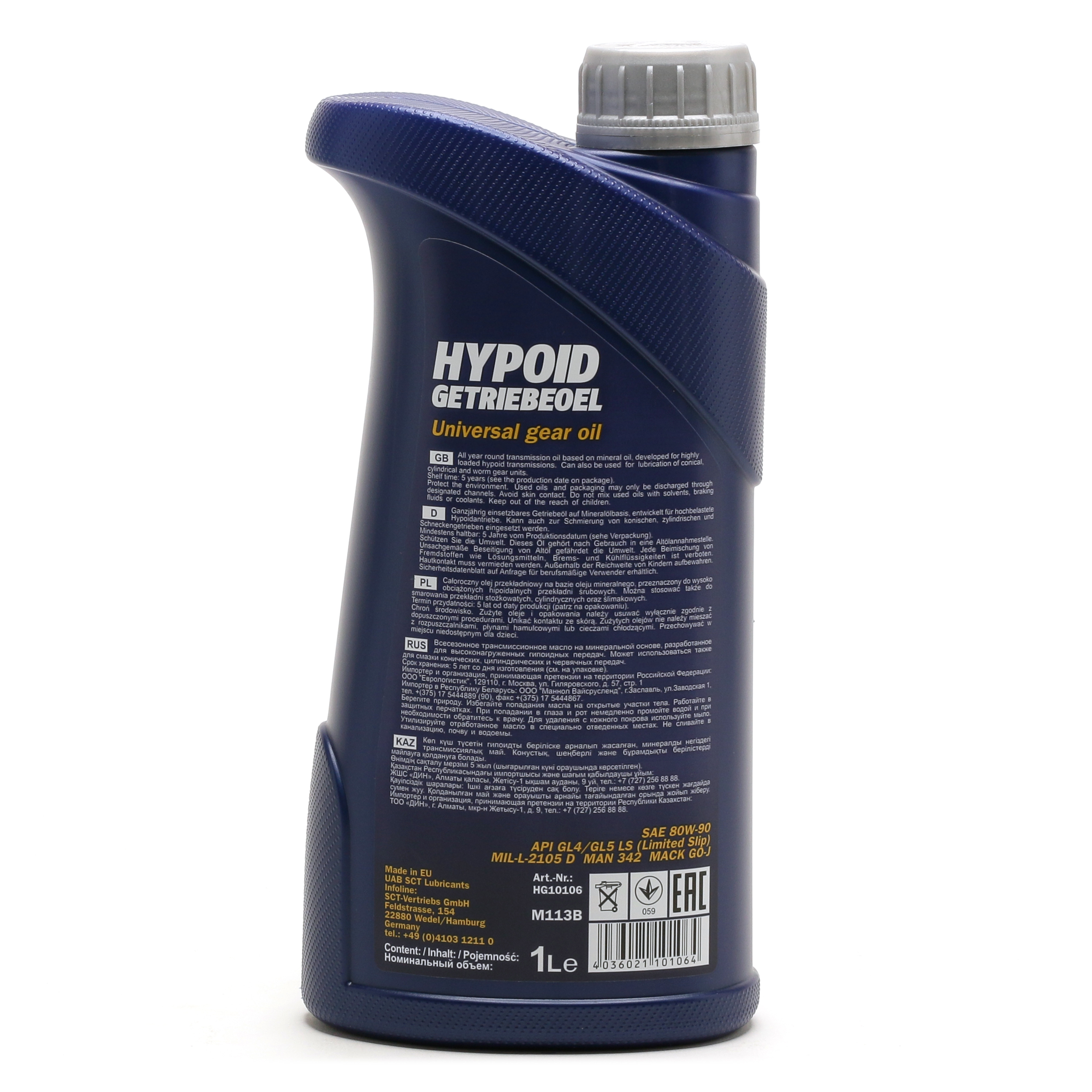 Mannol 8106 Hypoid 80W-90 Getriebeöl 1l Flasche
